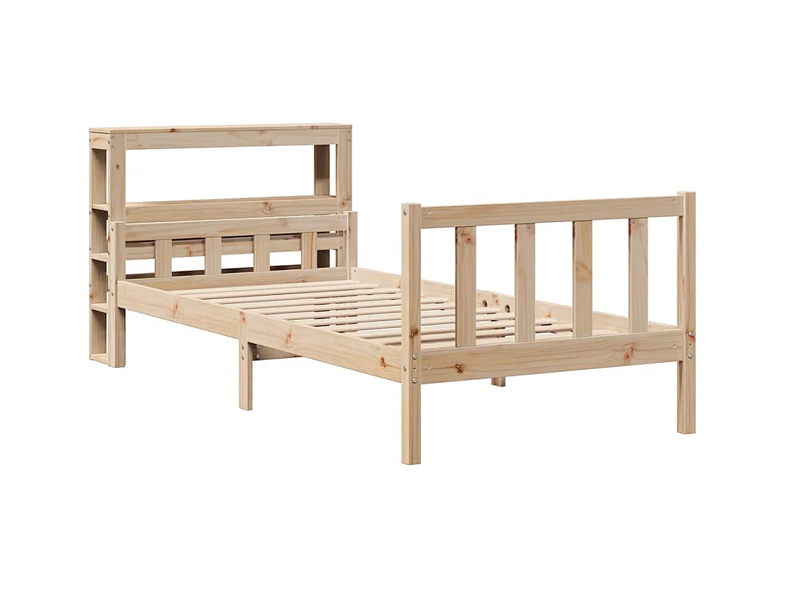 Cadre de lit sans matelas 90x190 cm bois de pin massif