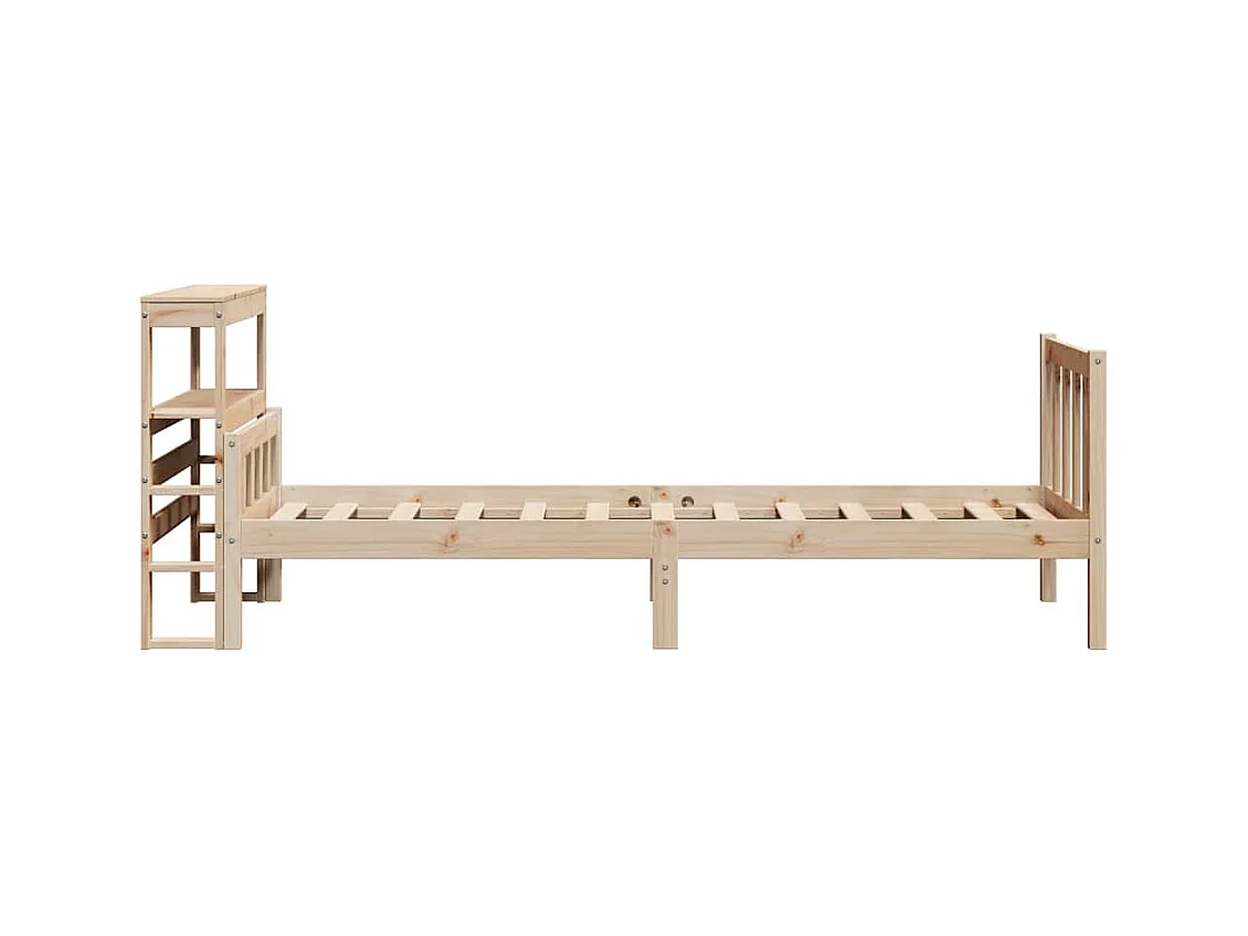 Cadre de lit sans matelas 90x190 cm bois de pin massif