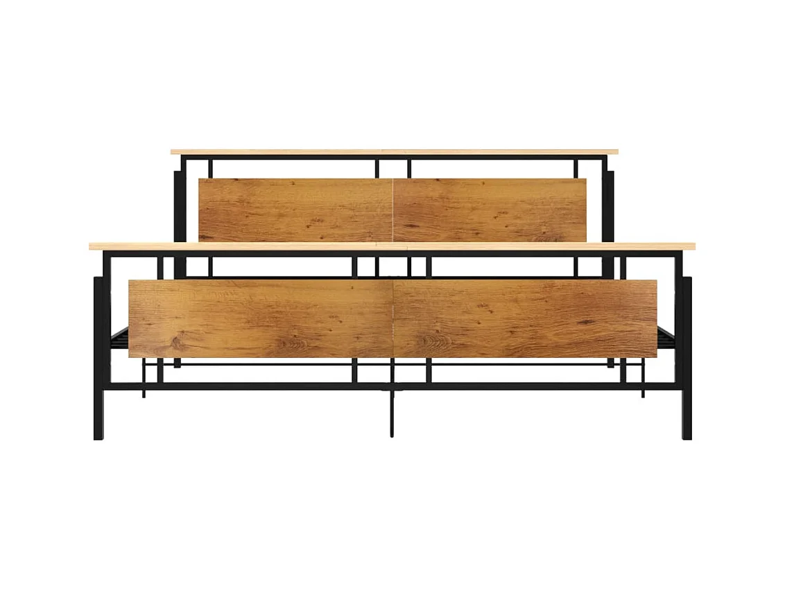 Estructura de cama de metal sin colchón 200x200 cm