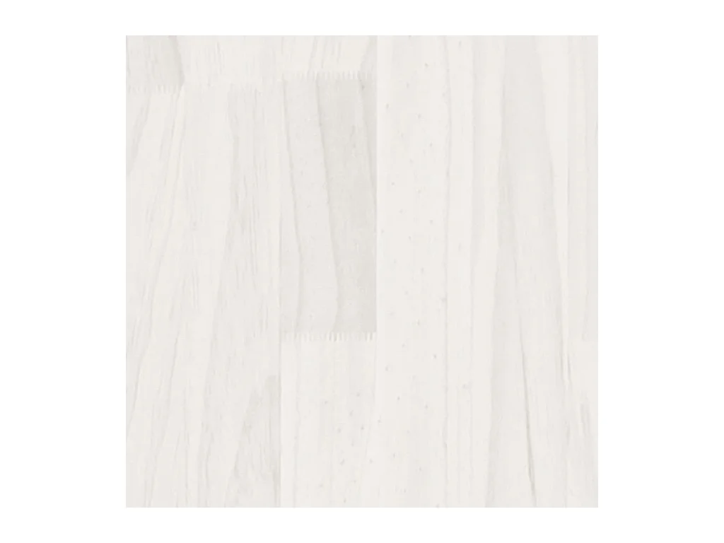 Wit massief houten bedframe zonder matras