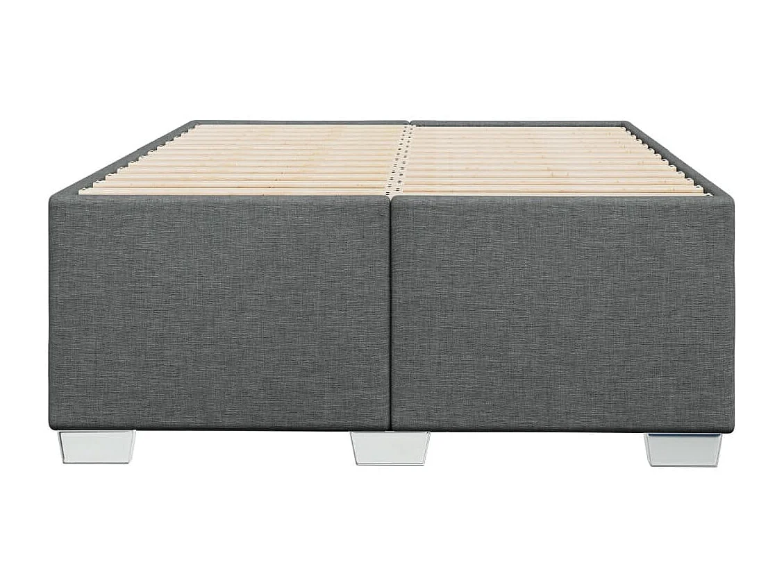 Struttura letto senza materasso grigio scuro tessuto 120x190 cm
