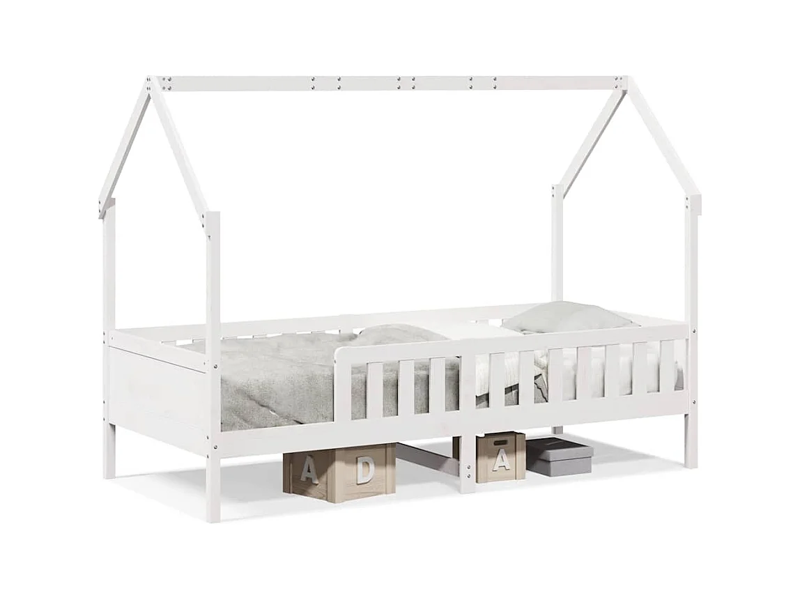 Kinderbedframe huisvorm zonder matras grenen