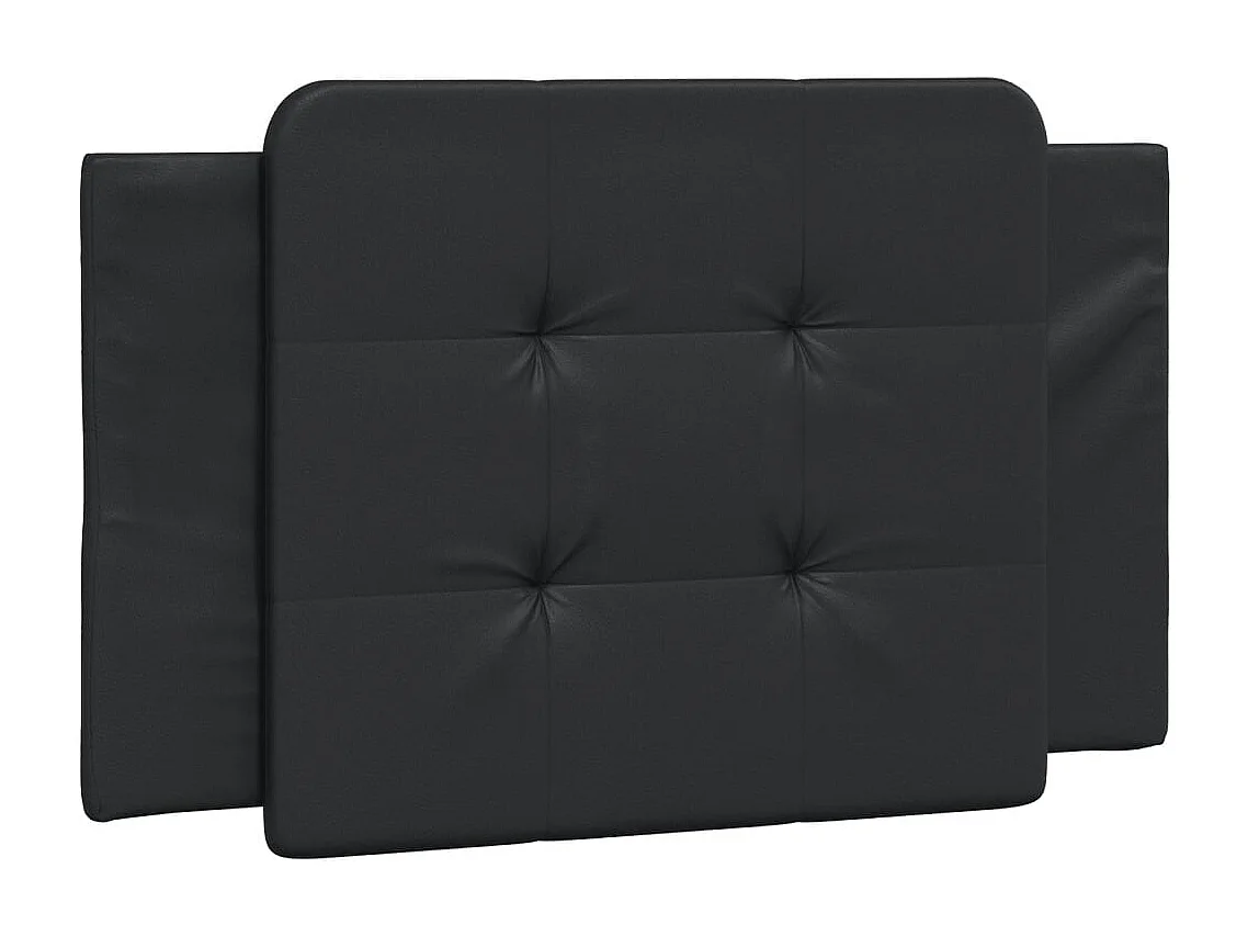 Cadre de lit sans matelas noir 90x190 cm similicuir
