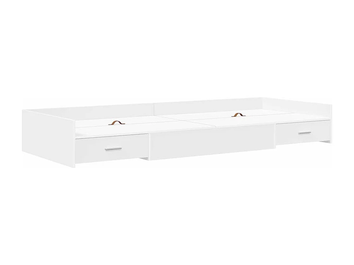 Estructura de cama con almacenaje Blanco 80 x 200 cm Madera de ingeniería