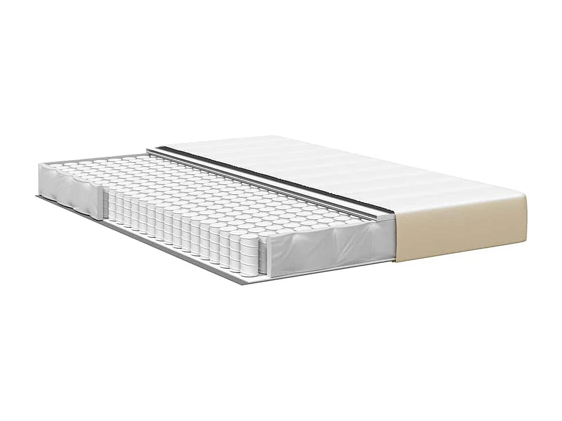 Matelas de Lit avec matelas Vert 140 x 200 cm tissu