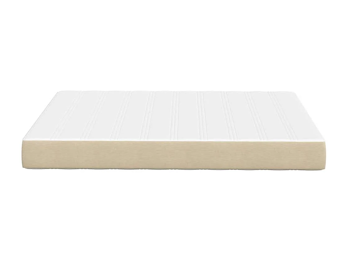 Matelas de Lit avec matelas Vert 140 x 200 cm tissu