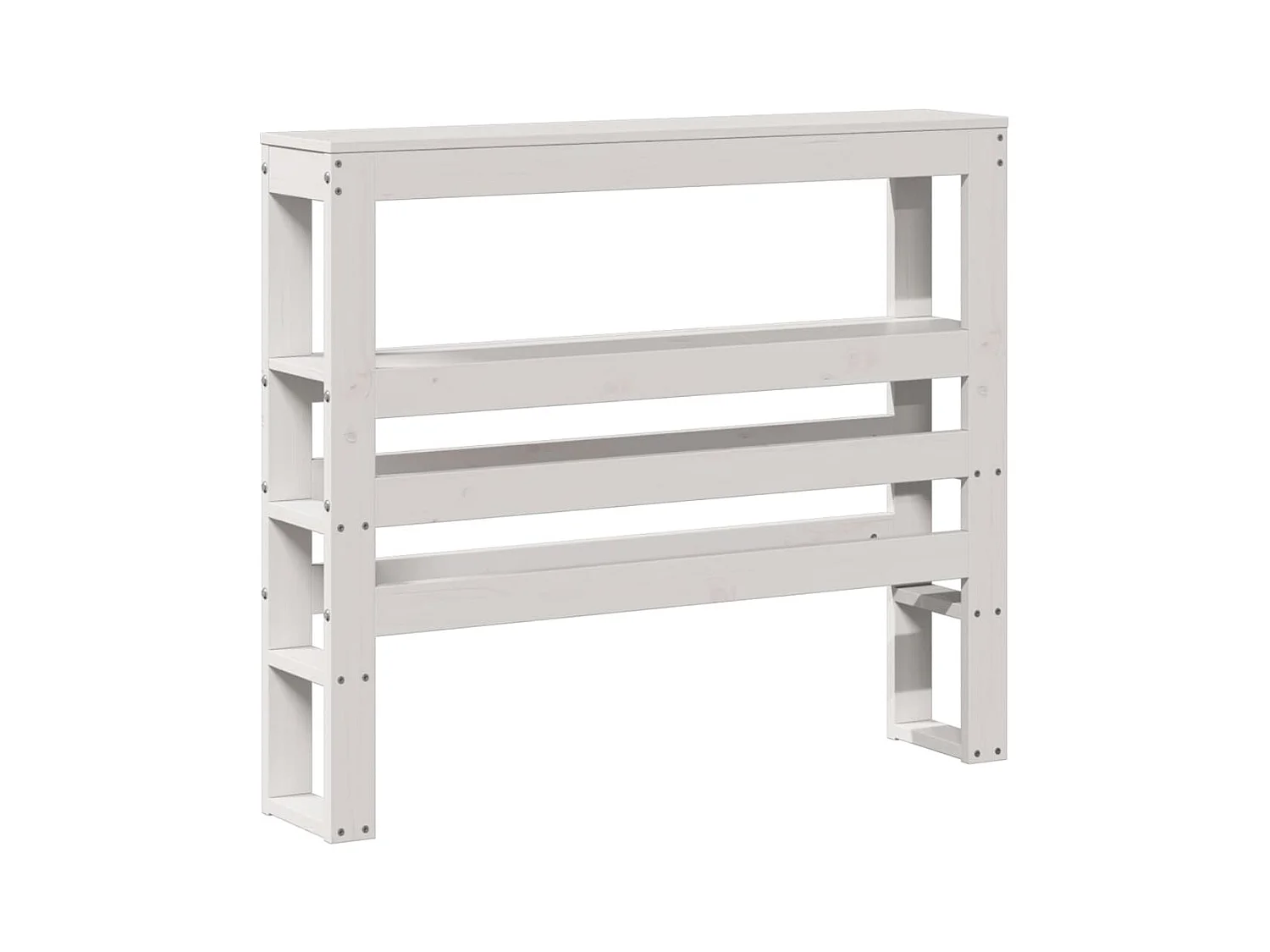 Cadre de lit sans matelas blanc 90x190 cm bois de pin massif