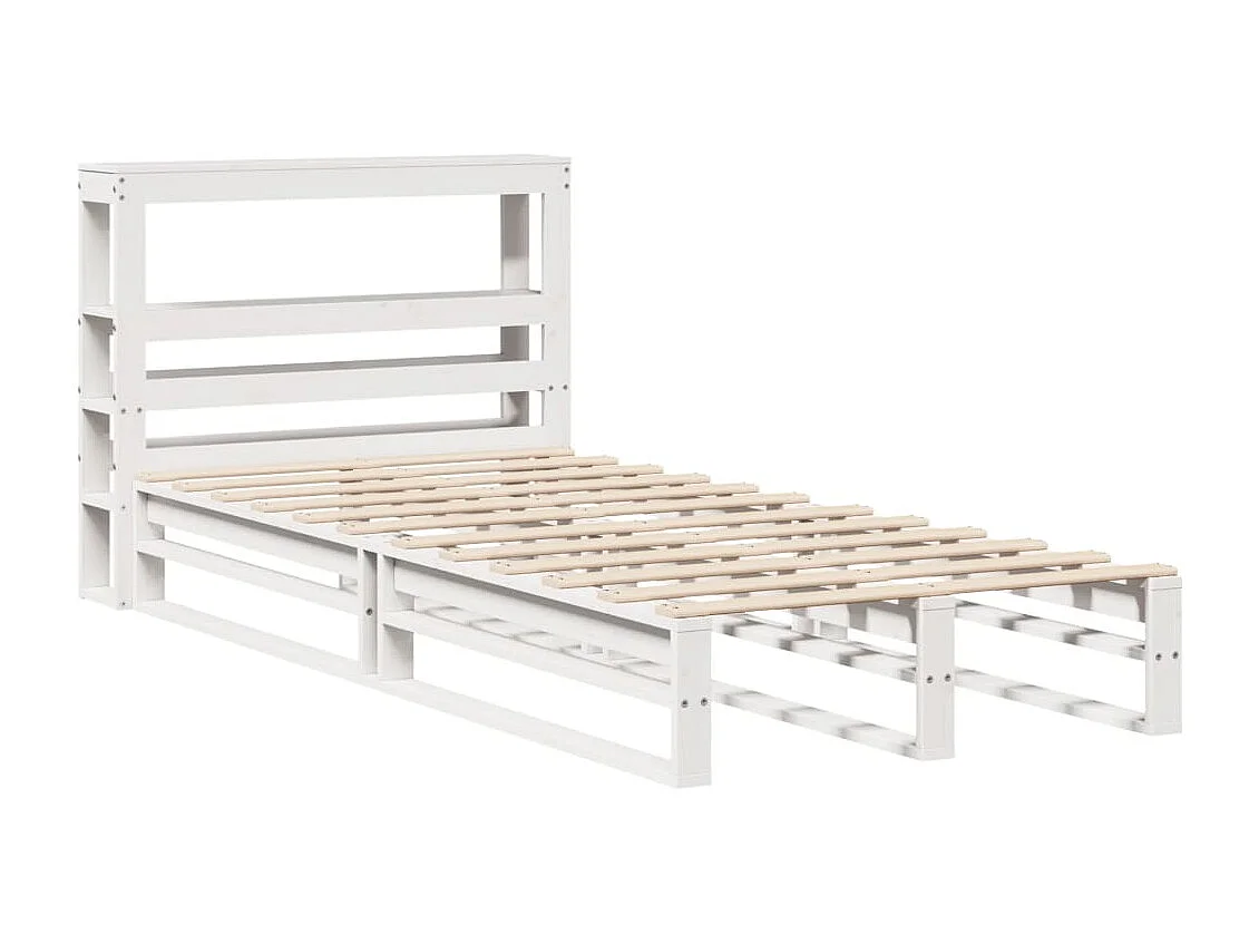 Bedframe zonder matras wit 90x190 cm massief grenenhout