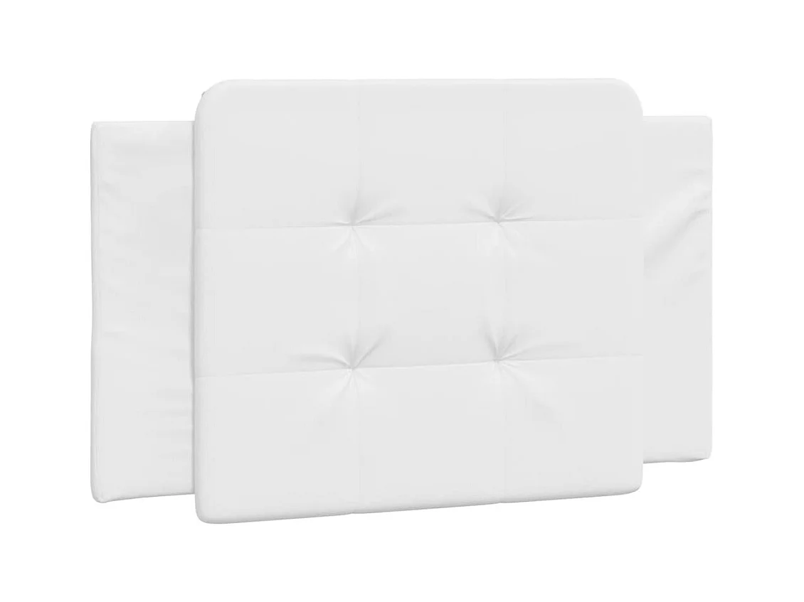 Letto con materasso bianco 100x200 cm in similpelle