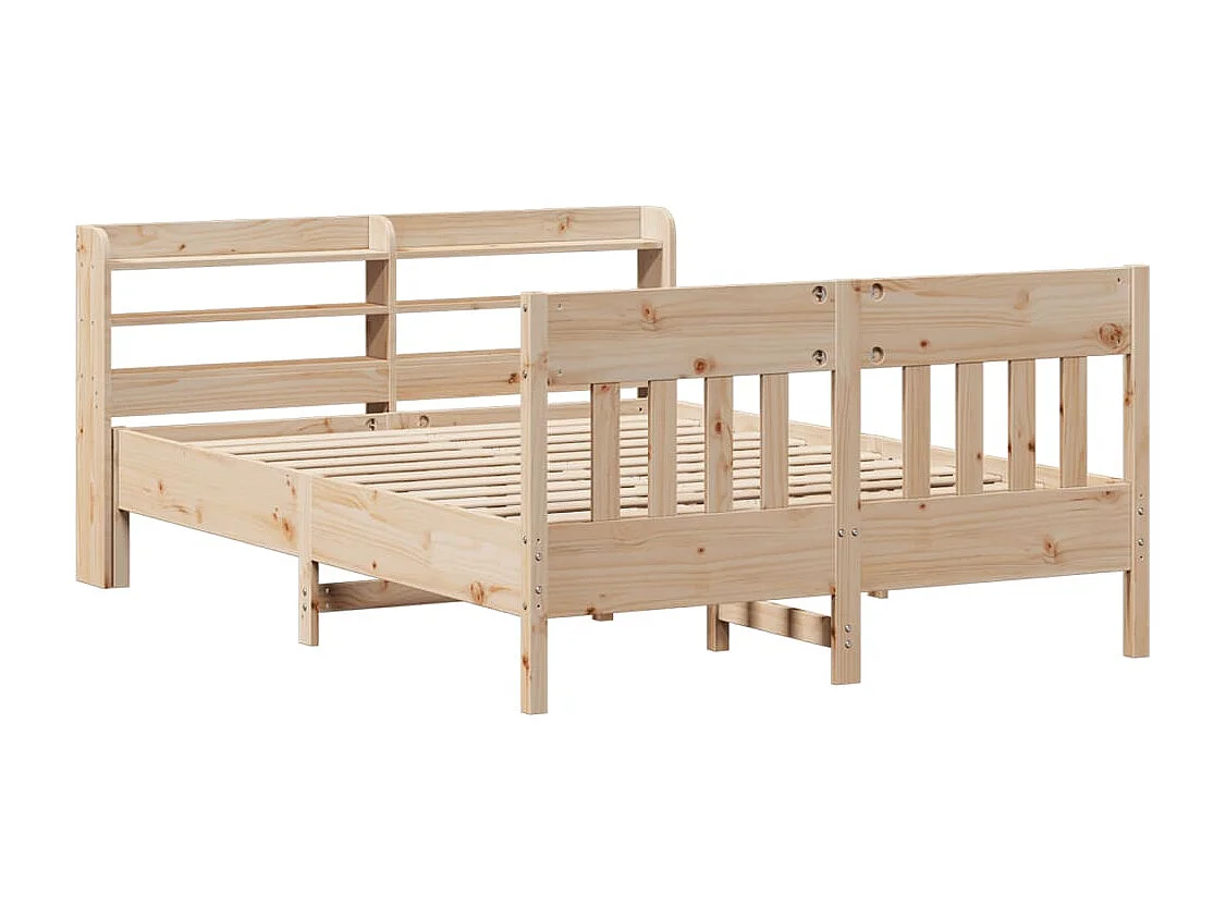 Struttura letto senza materasso 120x200 cm in legno massello di pino