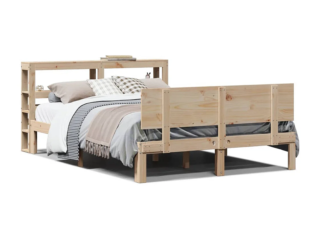 Estructura de cama con cabecero sin colchón 120x190 cm