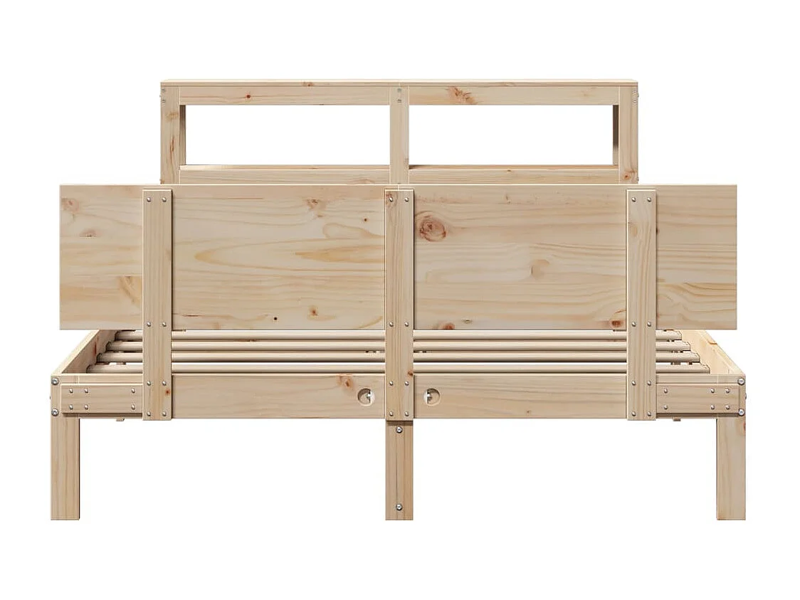 Estructura de cama con cabecero sin colchón 120x190 cm