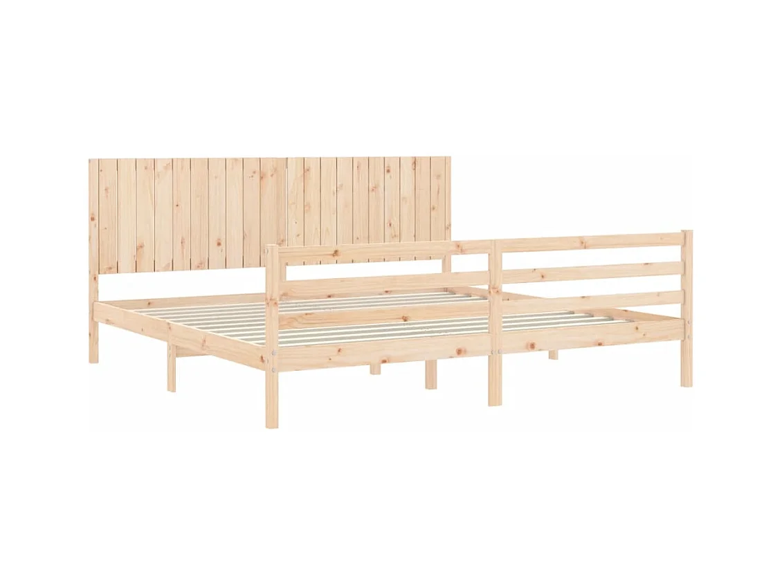 Struttura letto senza materasso 200x200 cm in legno massello