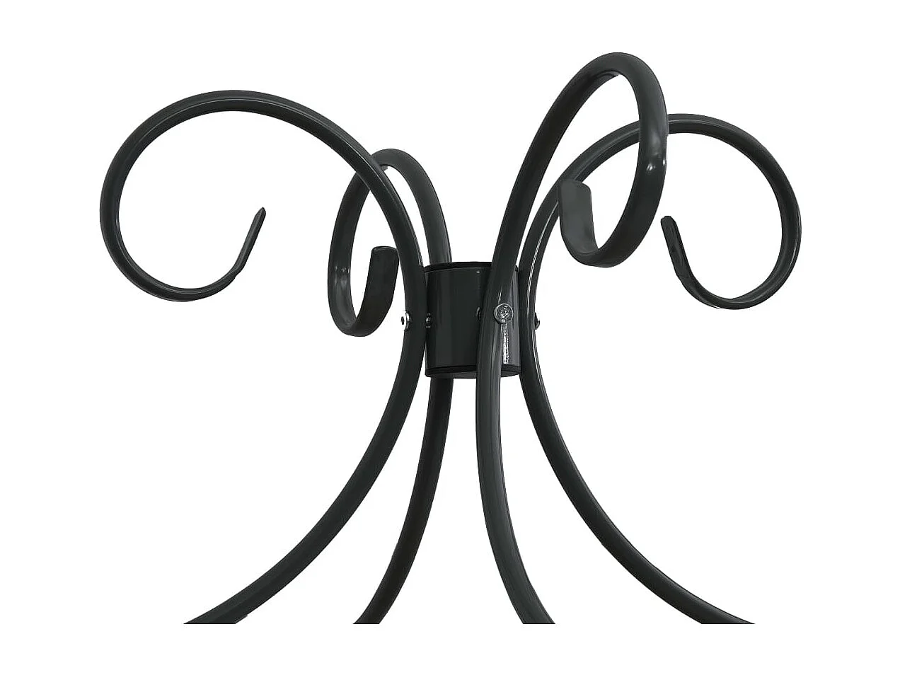 Estructura de cama con dosel de metal negro 140 x 200 cm