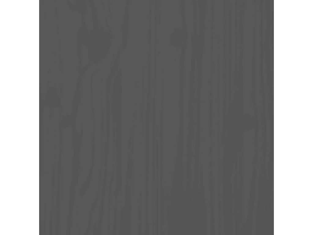 Bettgestell ohne Matratze grau 200x200 cm Massivholz