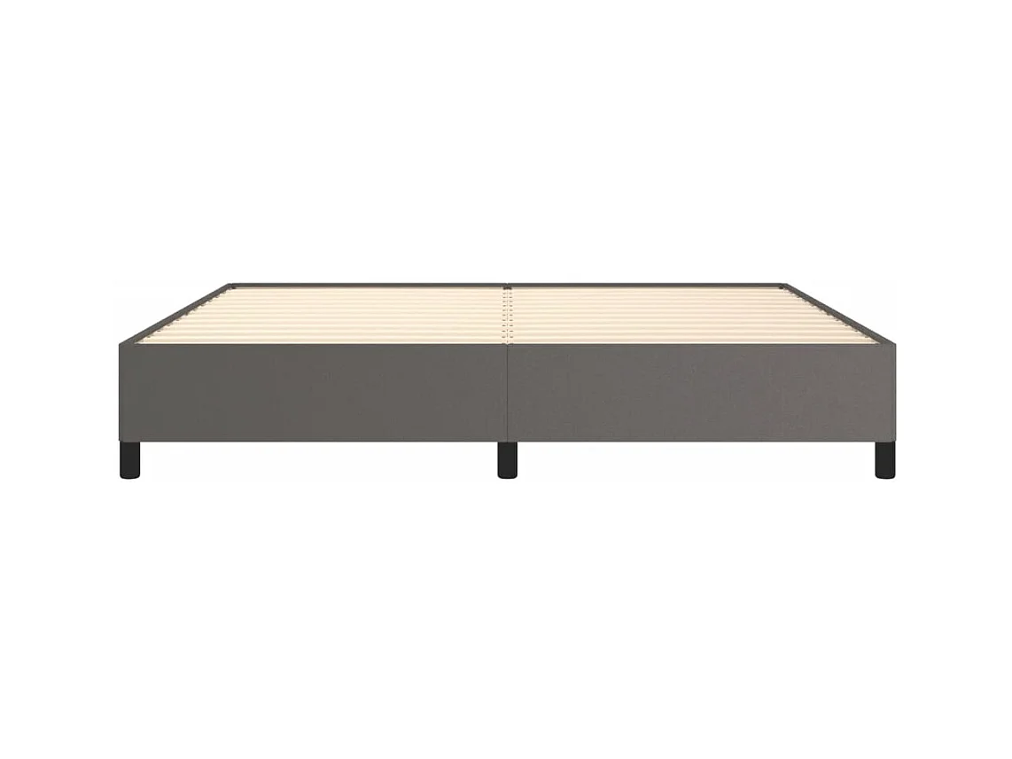 Bedframe zonder matras grijs 200x200 cm kunstleer