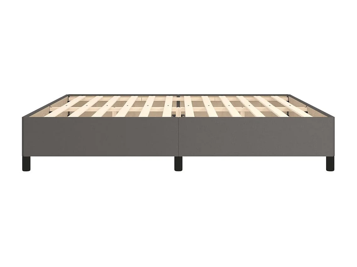 Bedframe zonder matras grijs 200x200 cm kunstleer