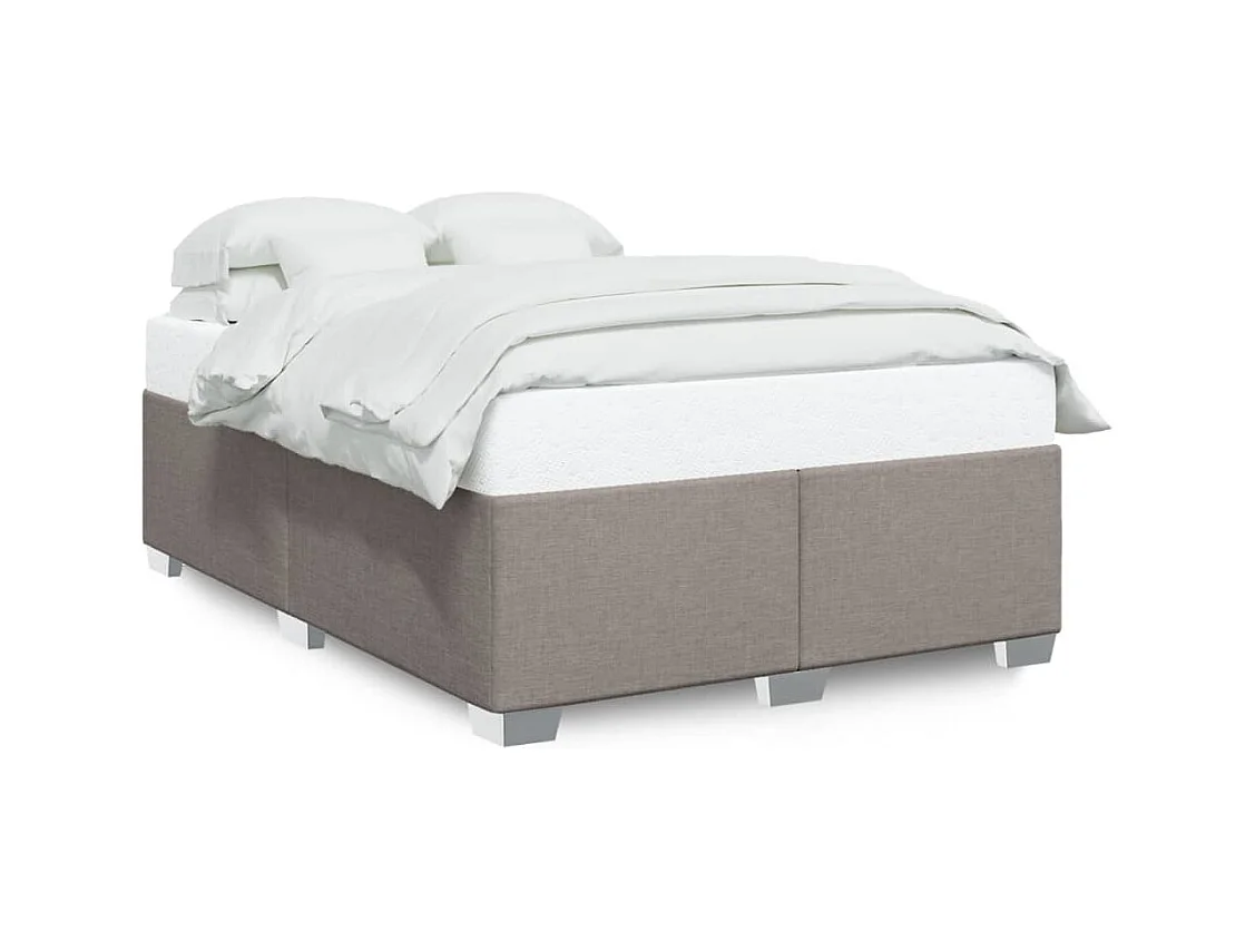 Bedframe zonder matras taupe 160x200 cm stof