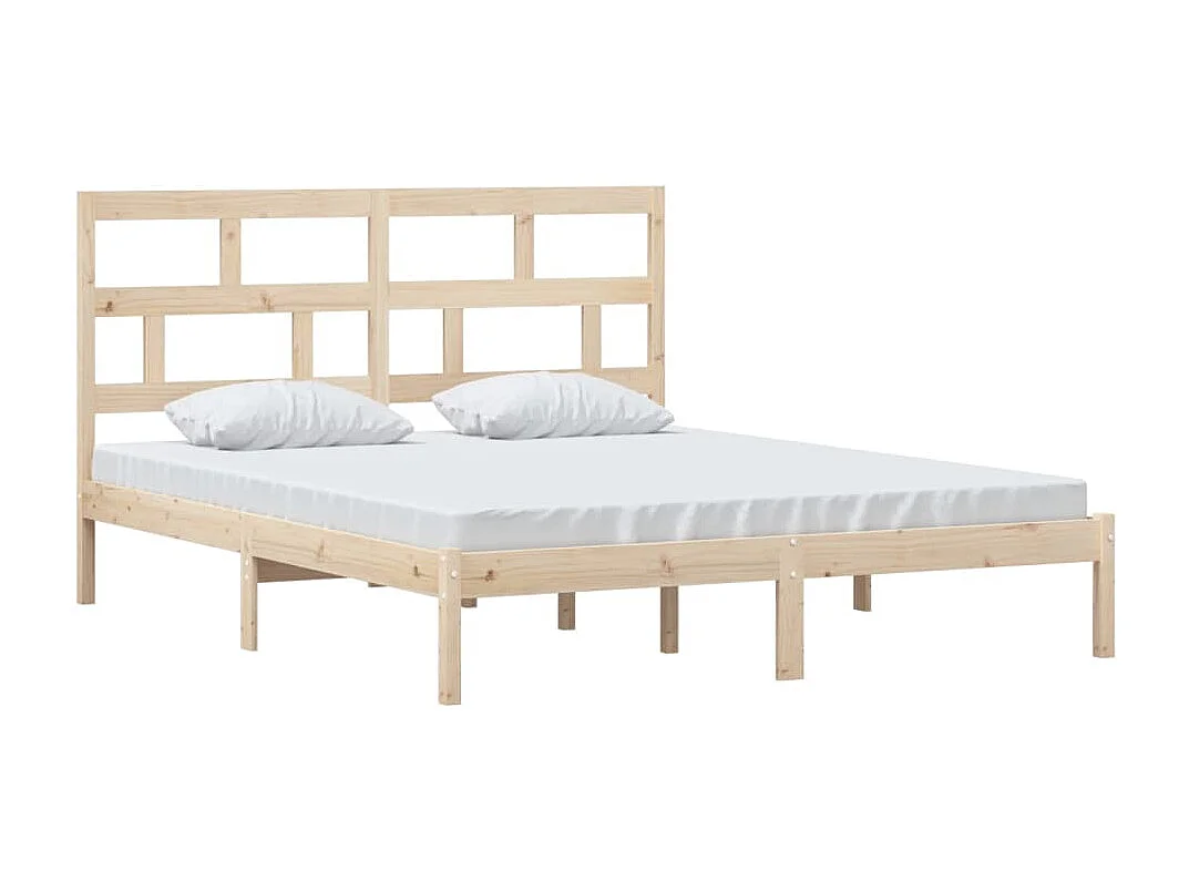 Struttura letto in legno massello senza materasso 160x200 cm