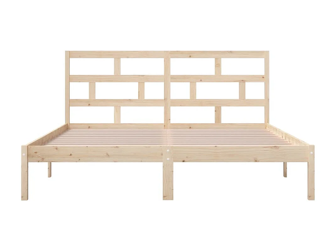 Struttura letto in legno massello senza materasso 160x200 cm