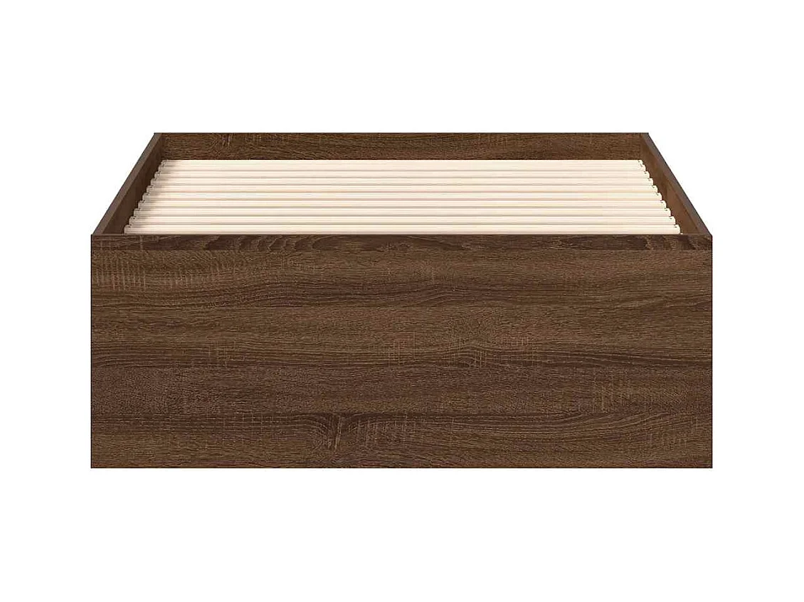 Struttura letto senza materasso rovere marrone 90x200 cm