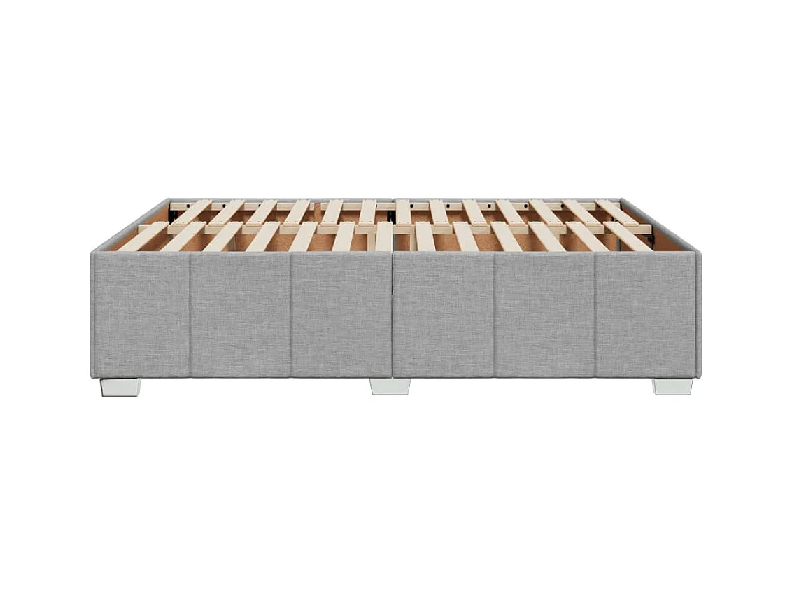 Bedframe zonder matras lichtgrijs 140x200 cm stof
