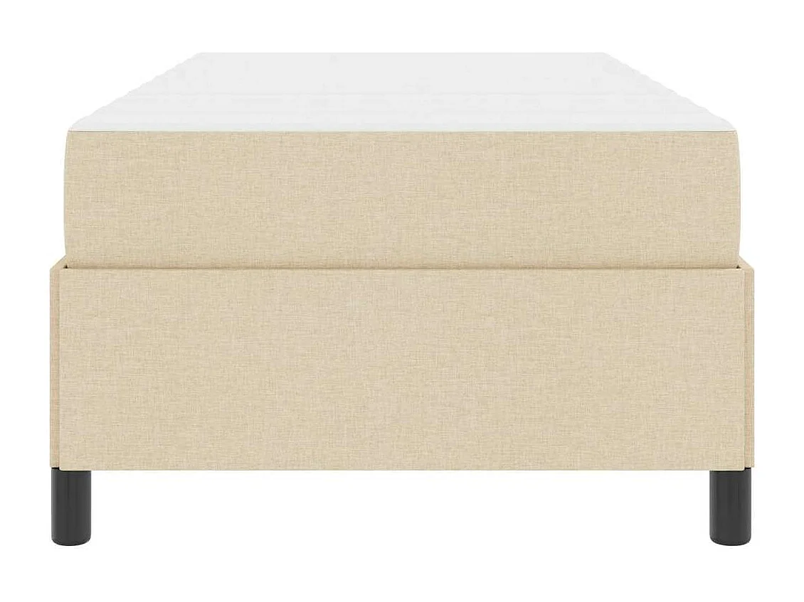 Crème en zwart boxspringbed 90 x 200 cm