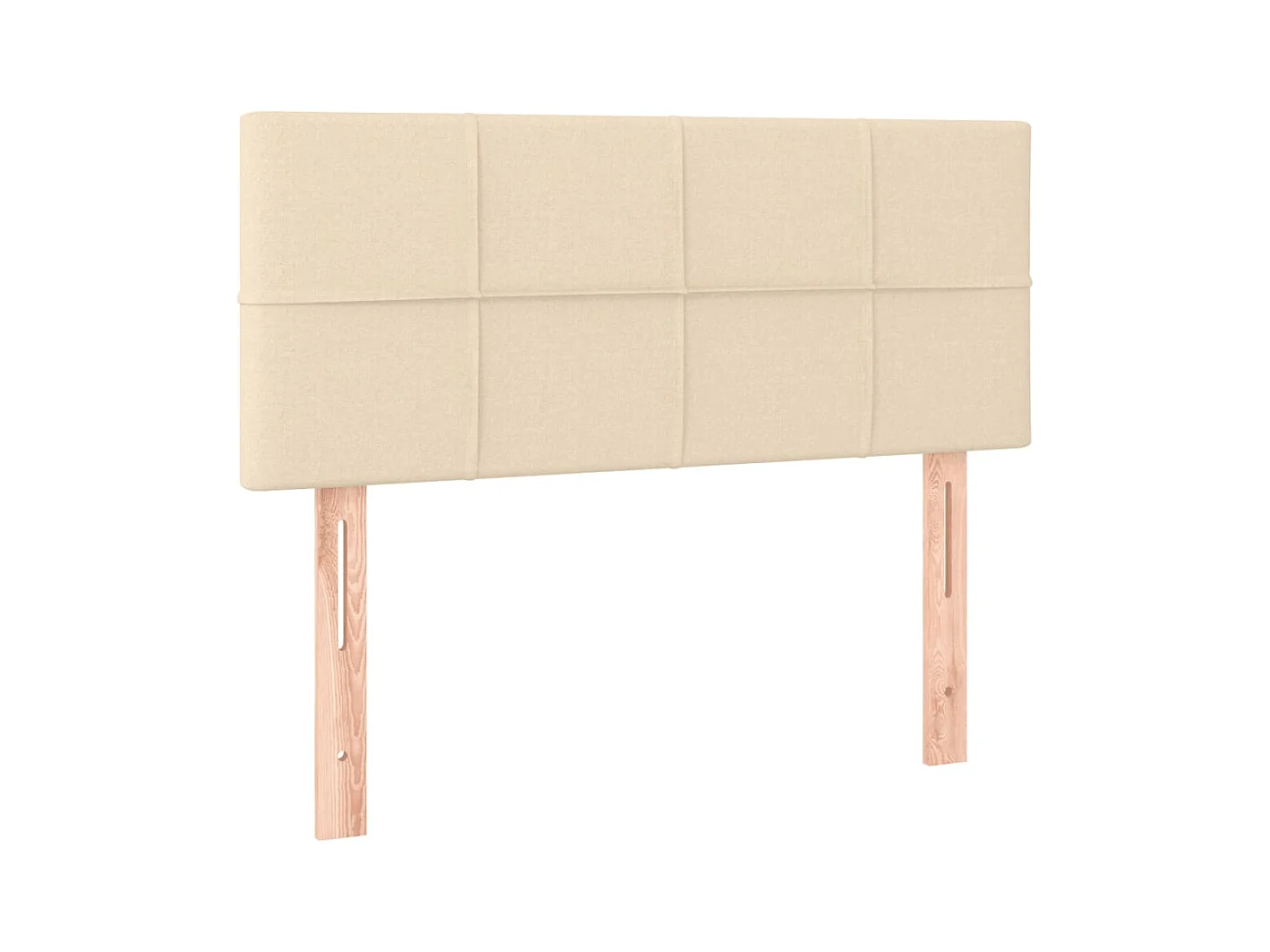 Lattenbodem met matras Crème 90x200 cm Stof