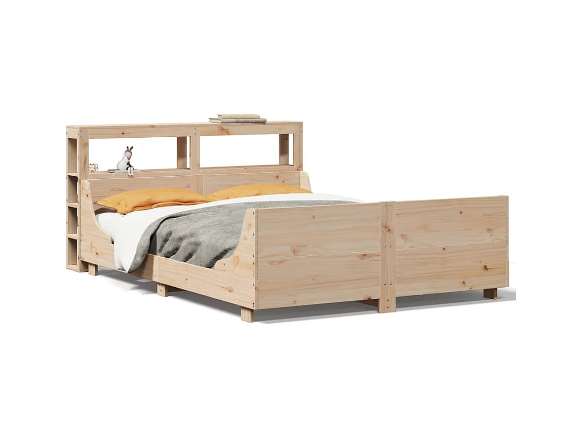 Bettgestell ohne Matratze 120x200 cm Kiefer Massivholz
