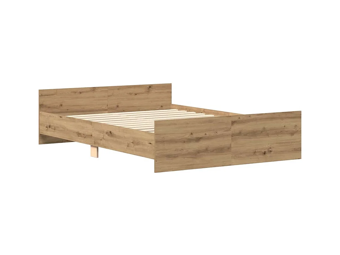 Bedframe zonder matras, handgemaakt eikenhout, 120x190 cm