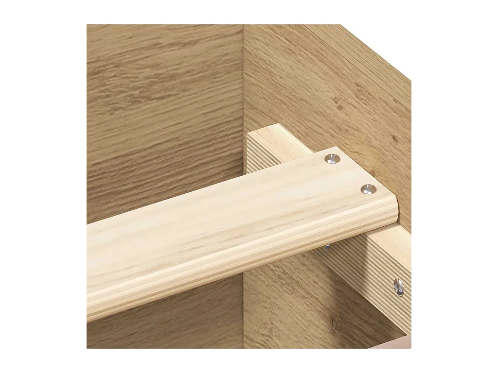 Bedframe zonder matras, handgemaakt eikenhout, 120x190 cm