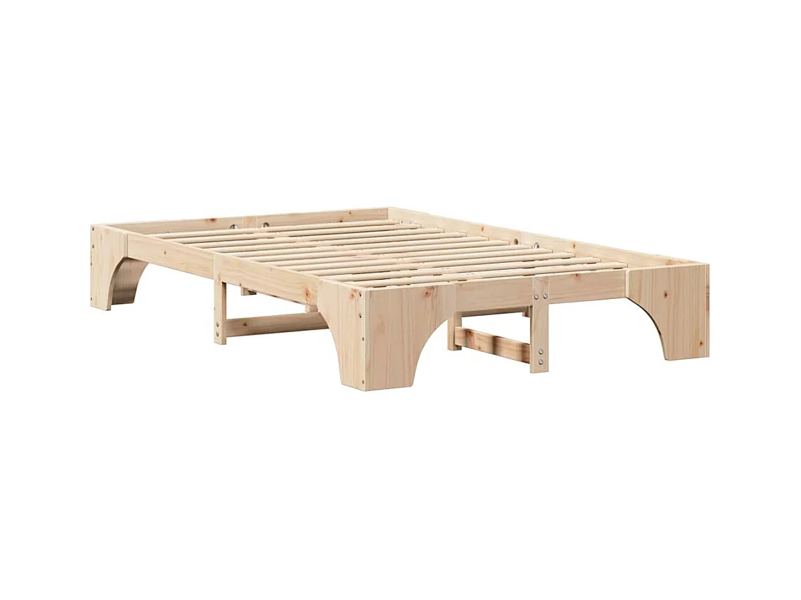 Bedframe van massief grenenhout 120 x 190 cm Massief grenenhout