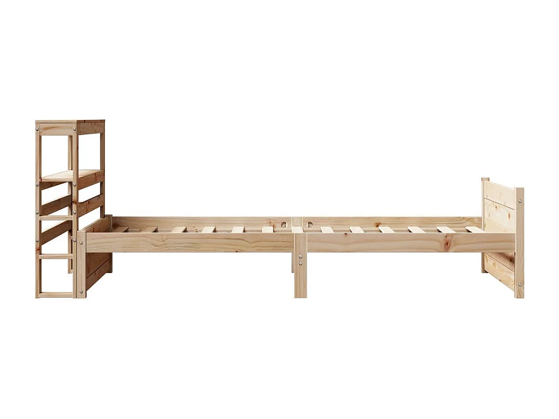 Struttura letto con testiera senza materasso 75x190 cm