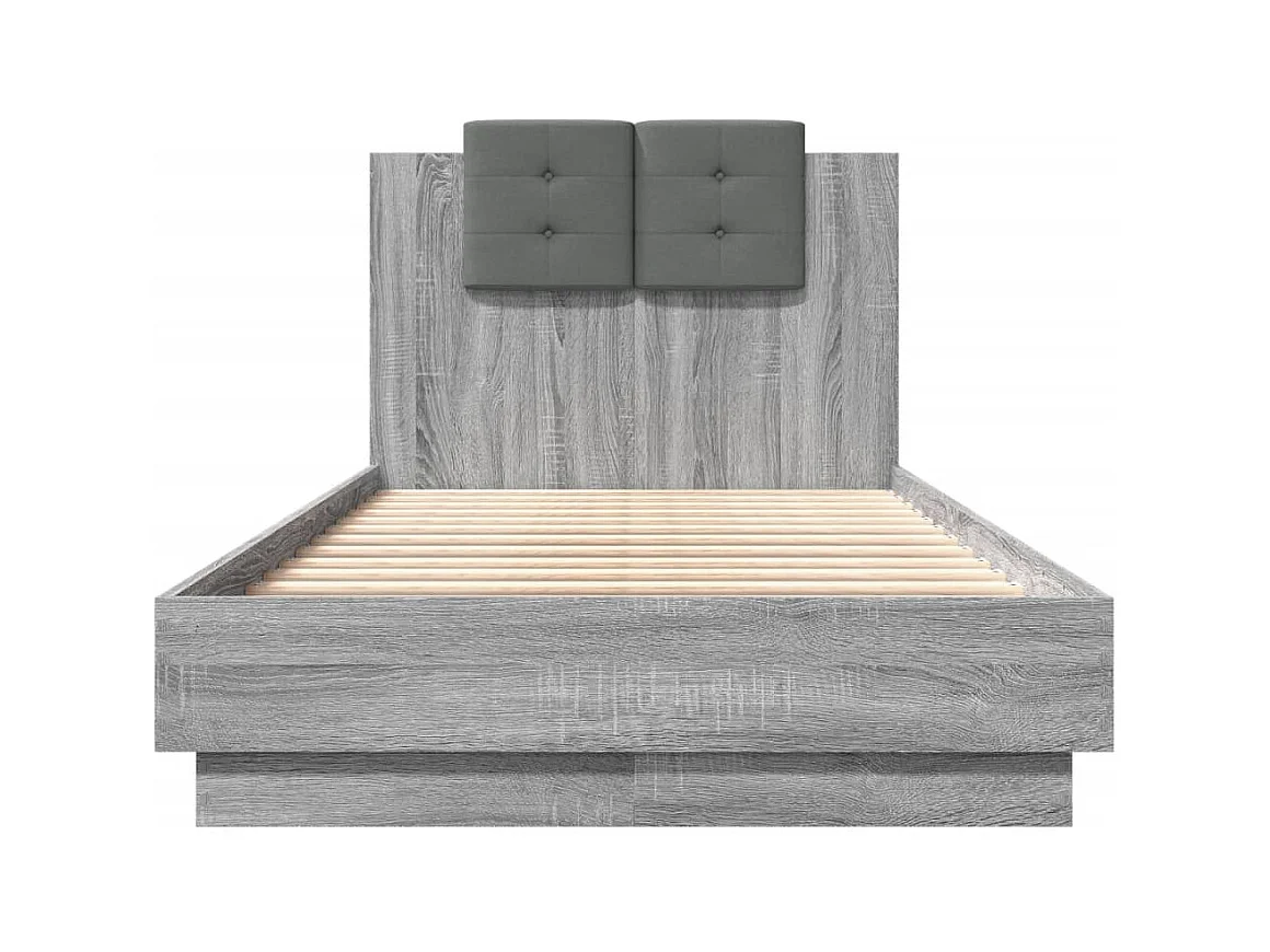 Bettgestell ohne Matratze Sonomagrau 90x190 cm