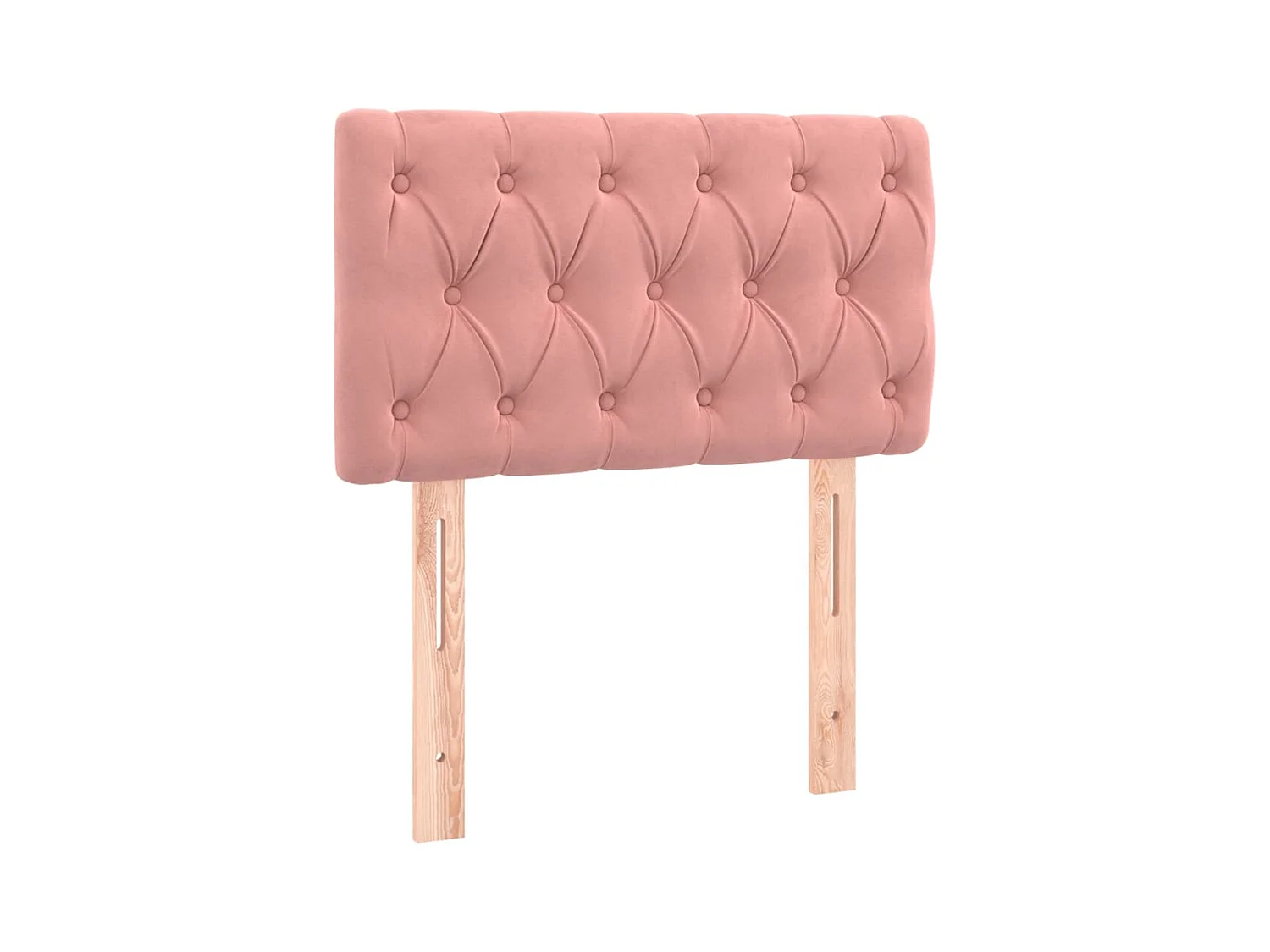 Somier de láminas y colchón Rosa 80x200 cm Terciopelo