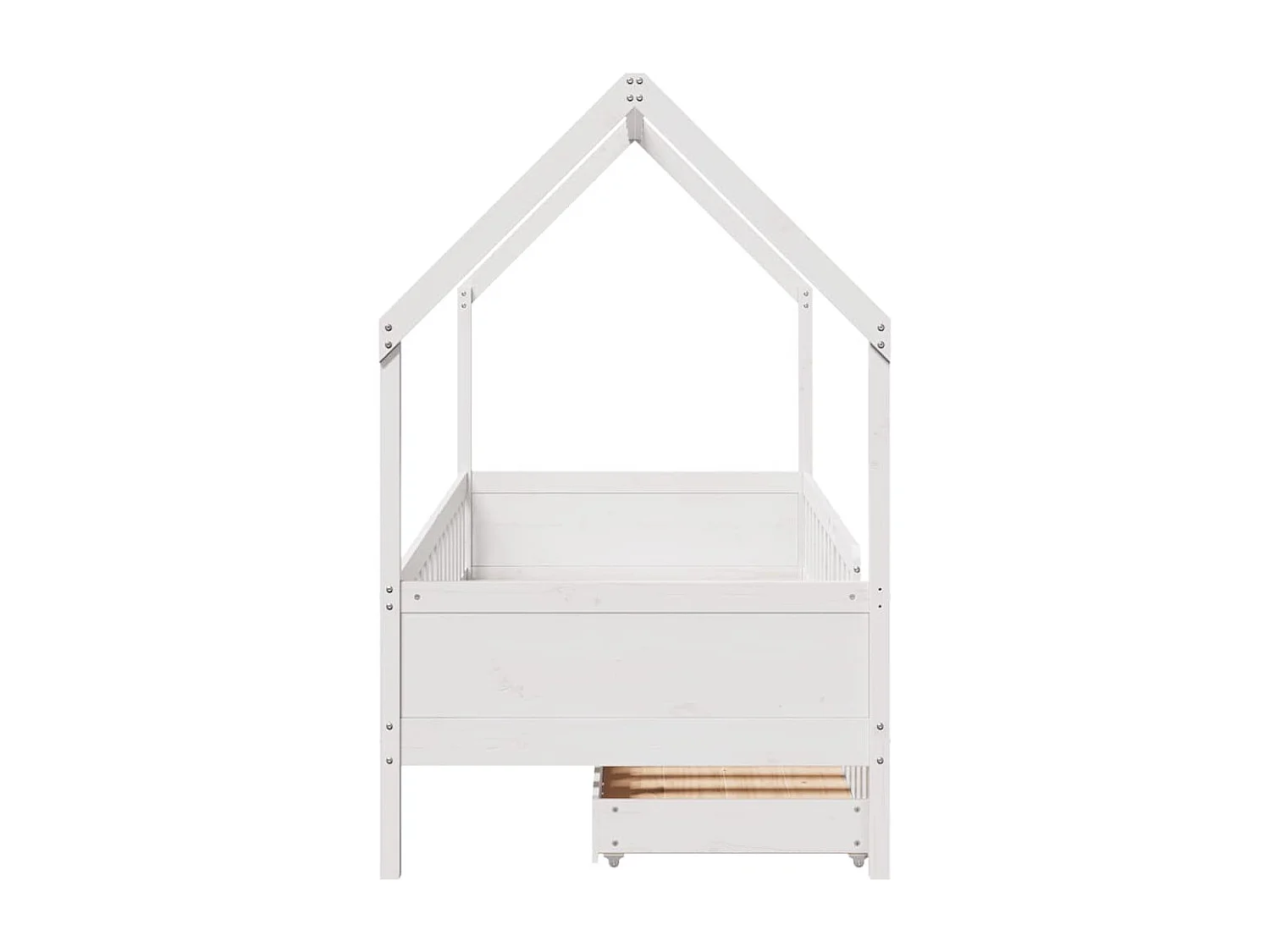 Struttura letto per bambini con cassetti senza materasso 90x190 cm in legno