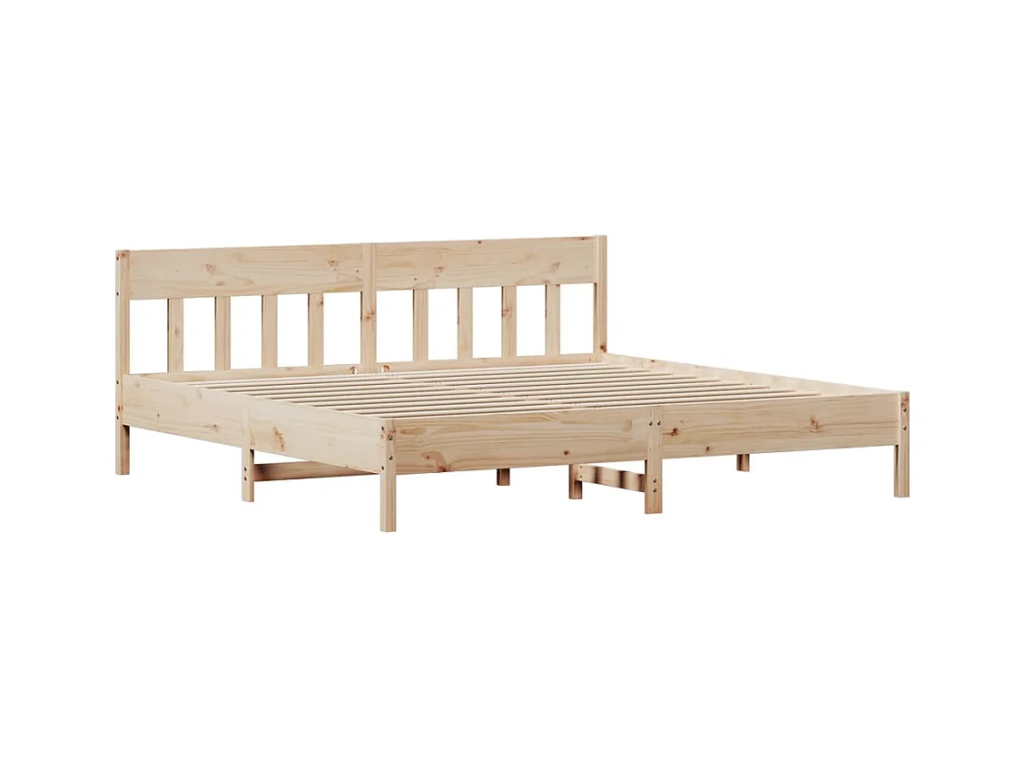 Struttura letto senza materasso 180x200 cm in legno massello di pino
