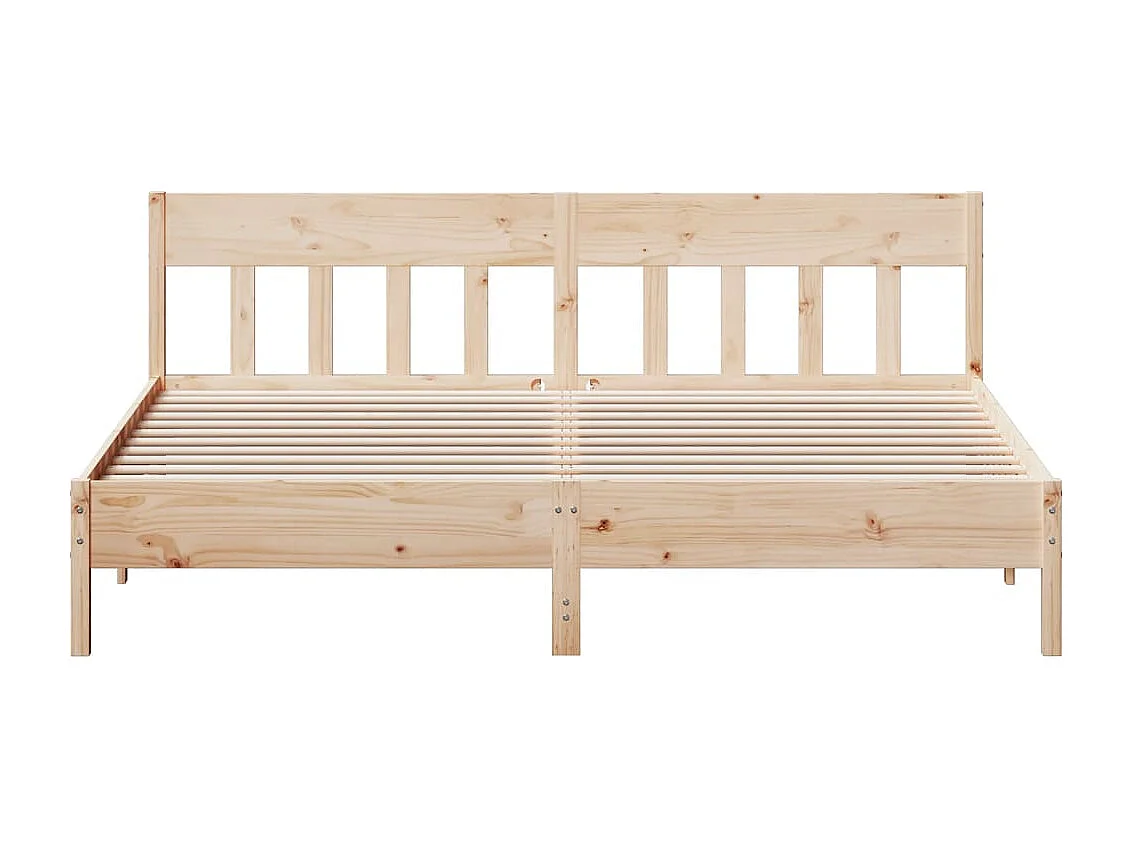 Cadre de lit sans matelas 180x200 cm bois massif de pin