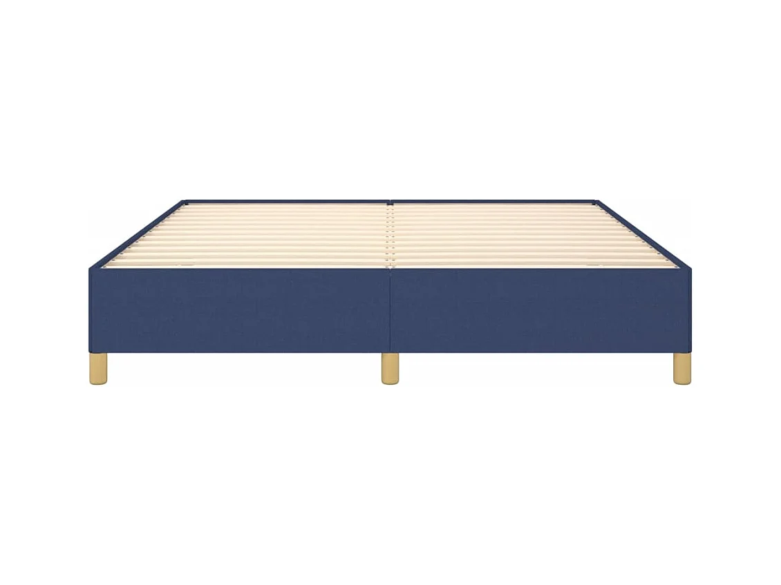 Bedframe zonder matras blauw 180x200 cm stof