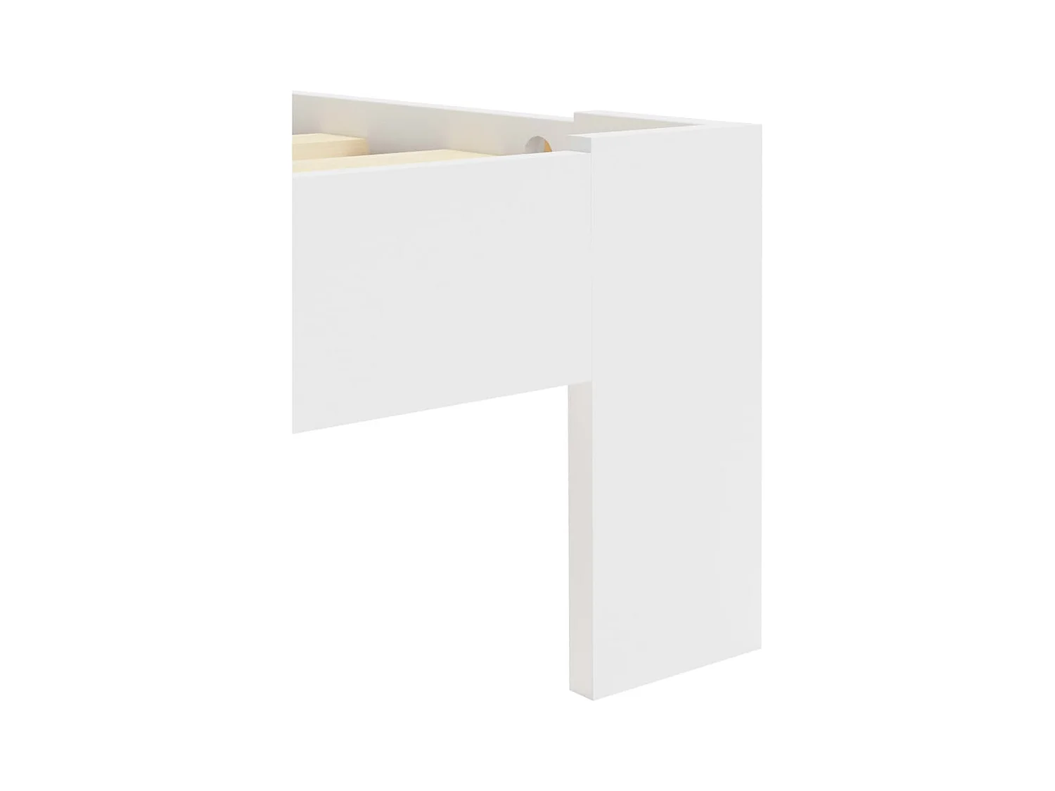 Cadre de lit sans matelas blanc bois de pin massif 120x200 cm