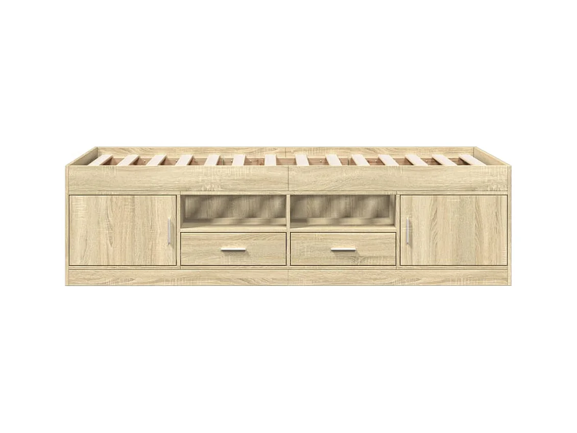 Tagesbett mit Schubladen ohne Matratze Sonoma Eiche 90x200 cm