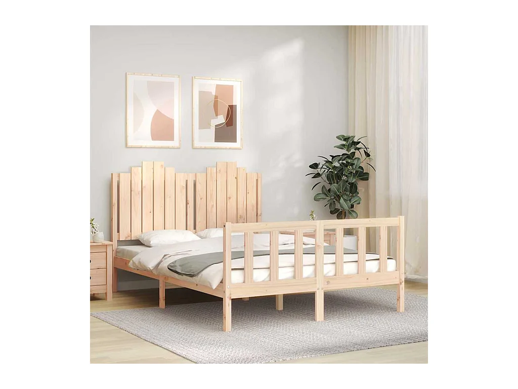 Bedframe zonder matras 140x200 cm massief grenenhout