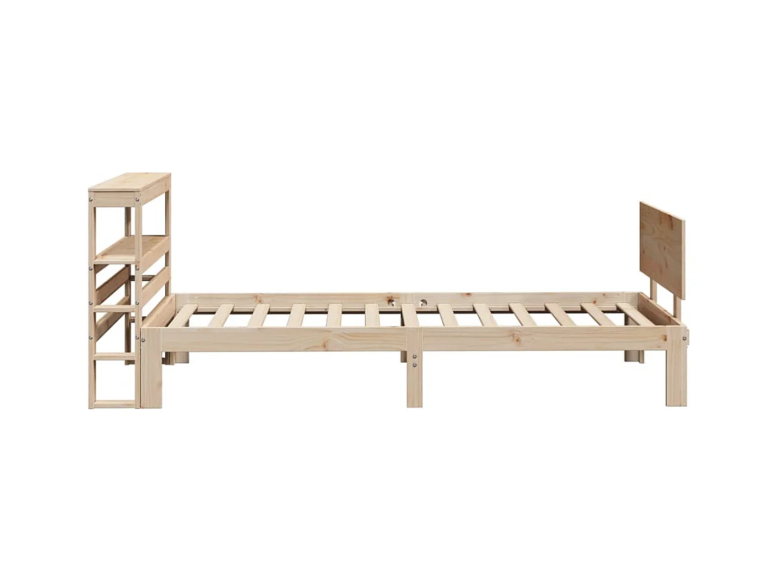 Cadre de lit avec tête de lit sans matelas 75x190 cm