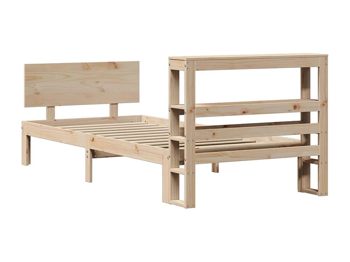 Cadre de lit avec tête de lit sans matelas 75x190 cm