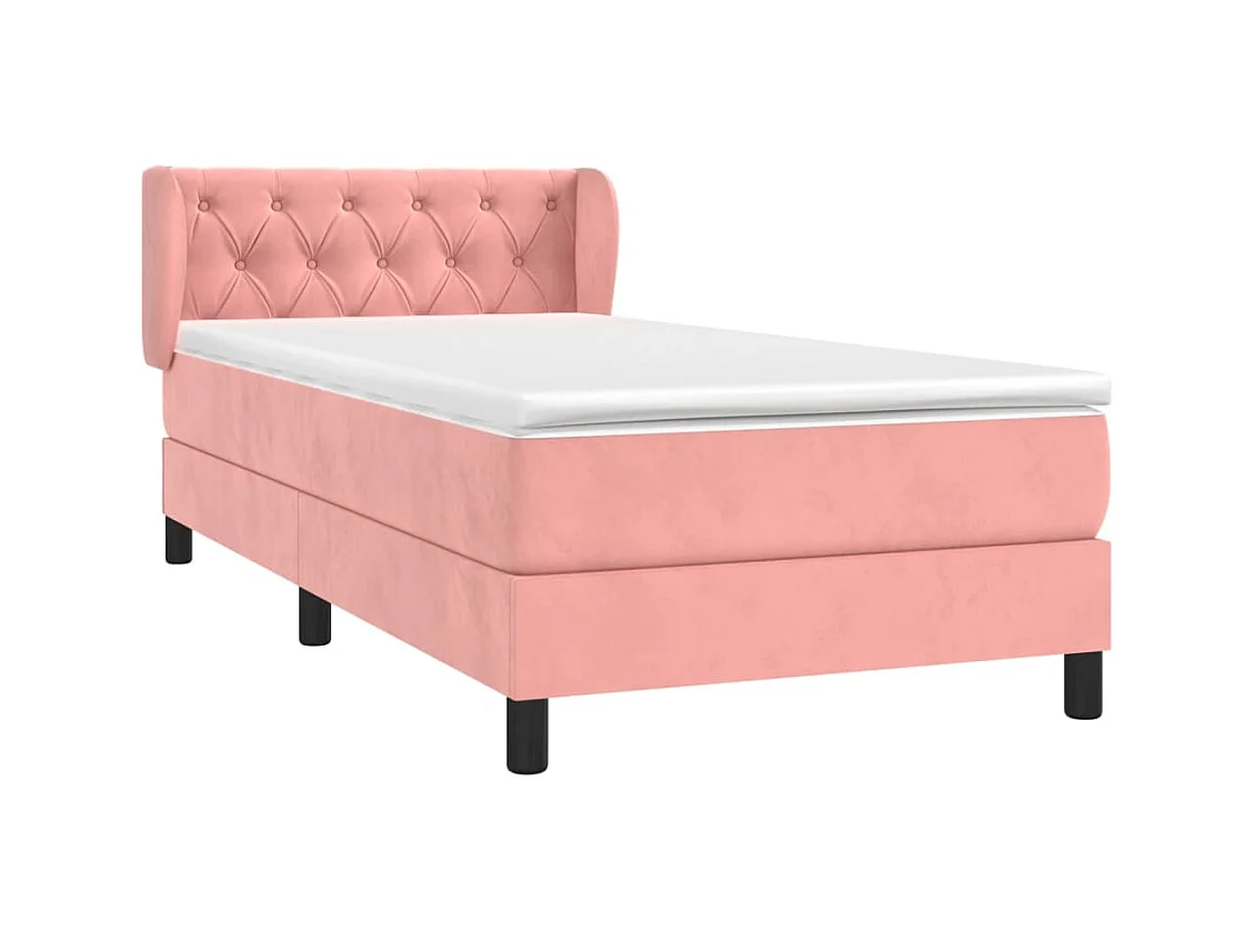 Lattenbodem en matras Rose 80x200 cm Fluweel