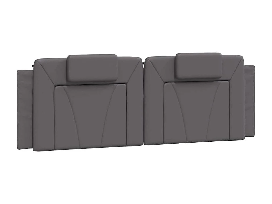 Estructura de cama con LED sin colchón gris 160x200 cm