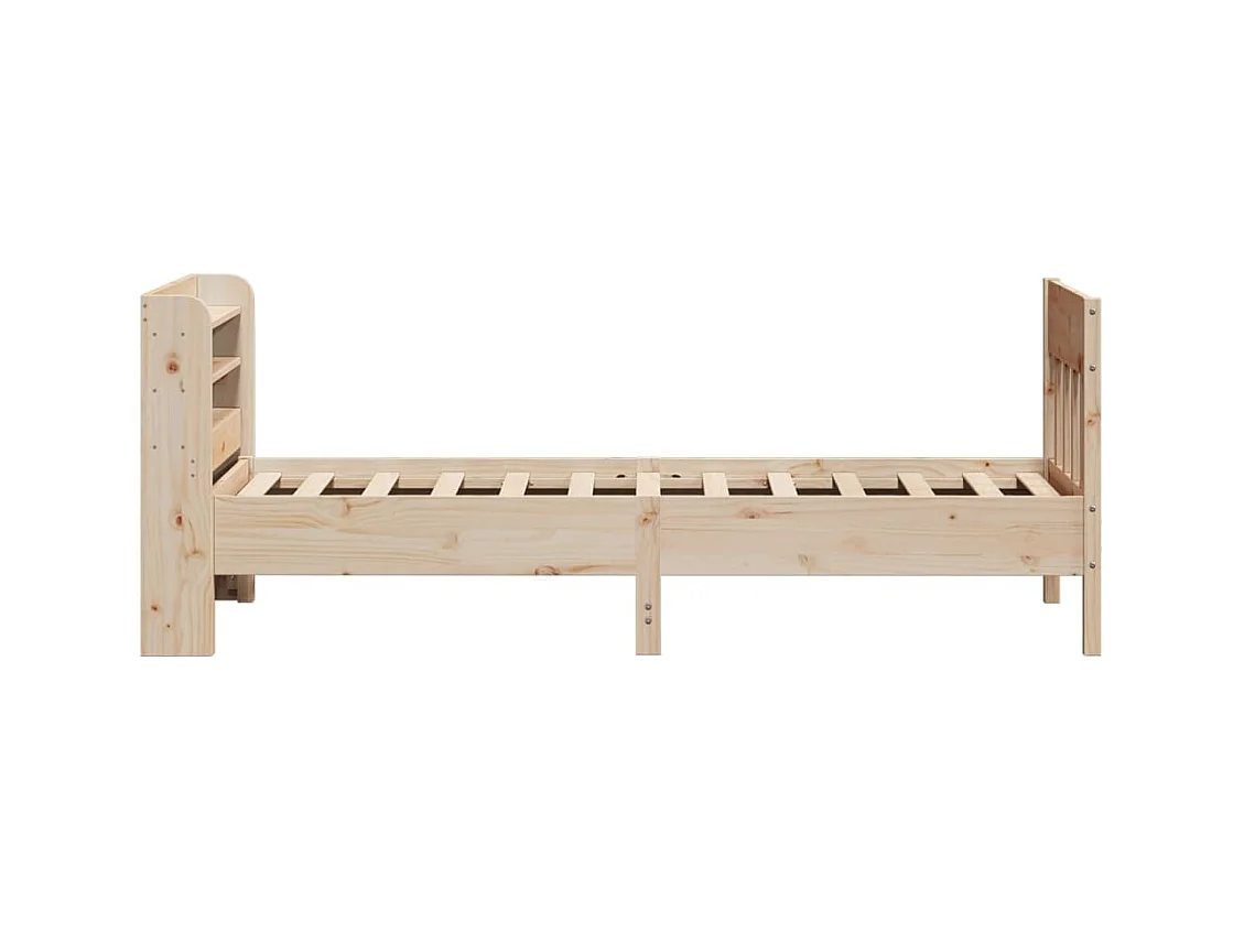 Struttura letto senza materasso 75x190 cm in legno massello di pino