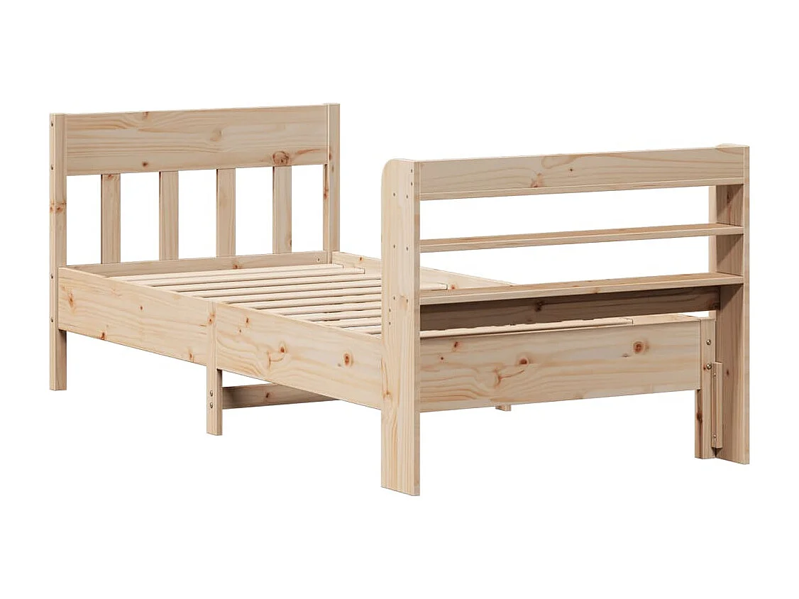 Struttura letto senza materasso 75x190 cm in legno massello di pino