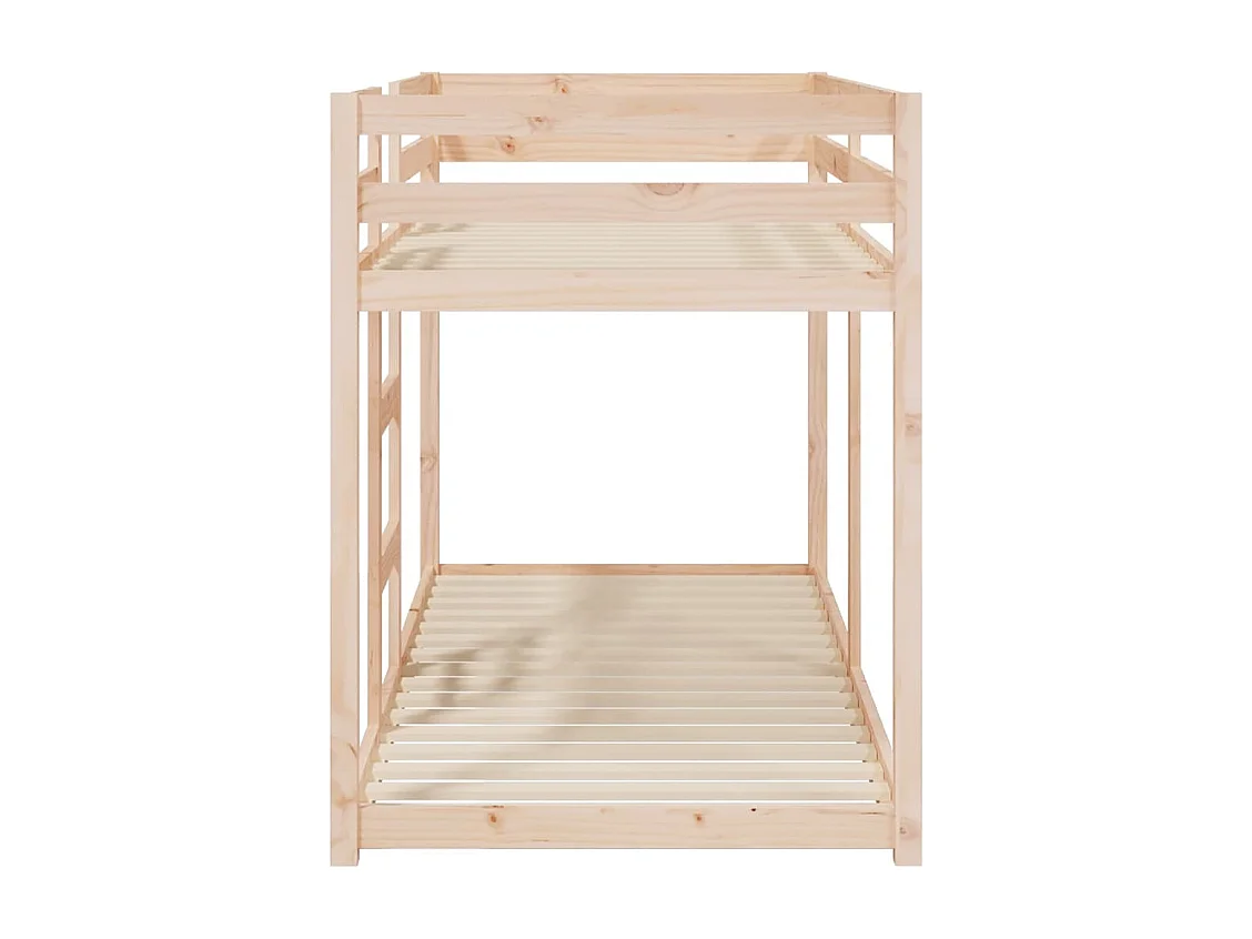 Litera sin colchón 80x200 cm madera maciza de pino