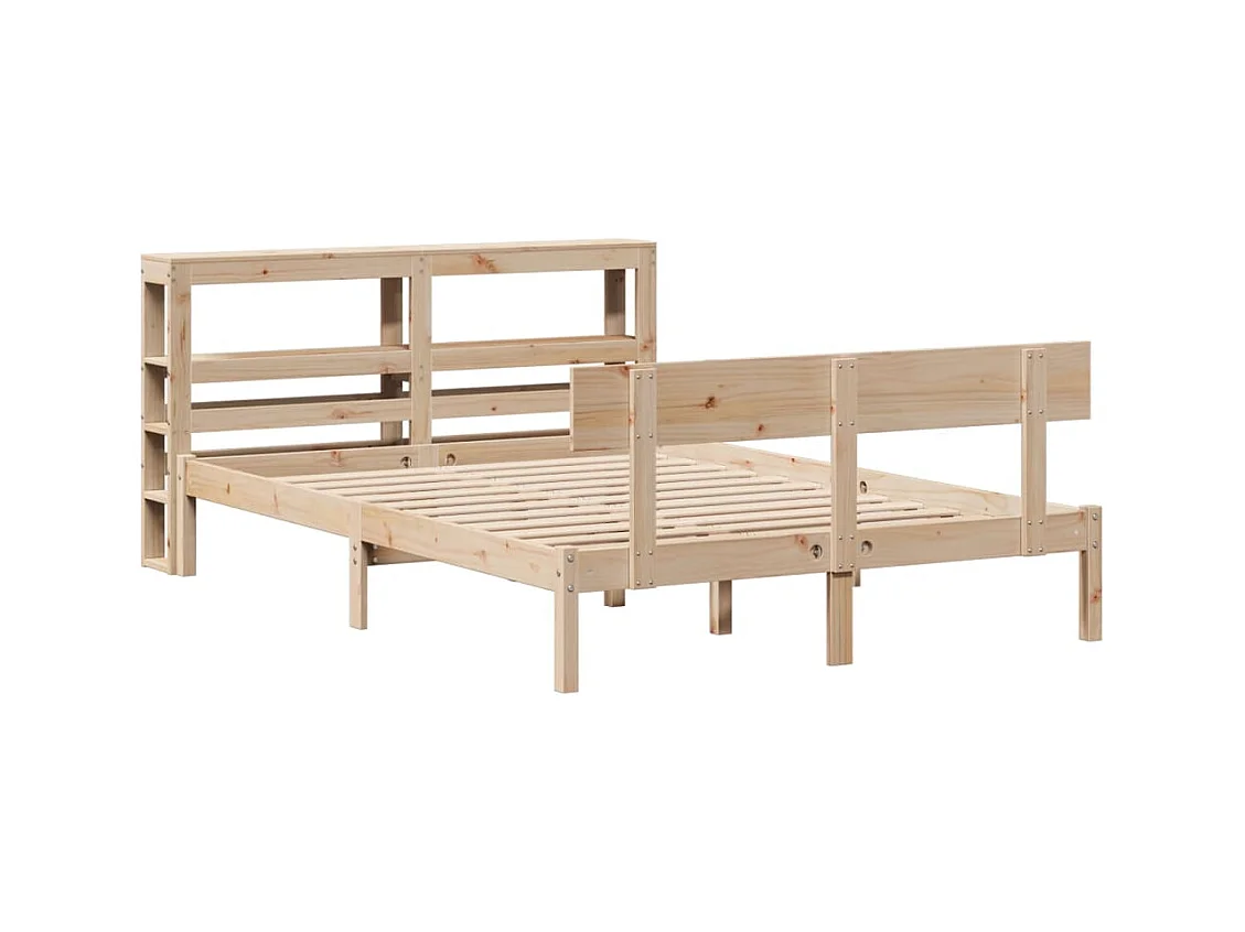 Cadre de lit sans matelas 120x200 cm bois de pin massif